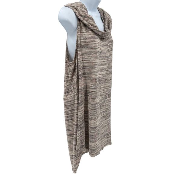 Knox Rose Sweater Dress/Tank/Tunic WMNS XXL Brown Heathered Sleeveless Cowl Neck - Picture 2 of 8